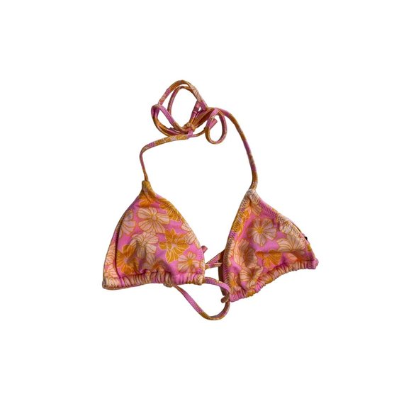 triangl swimwear Other - NWOT Triangl Swimwear Triangle Bikini Top in Pink Orange Floral